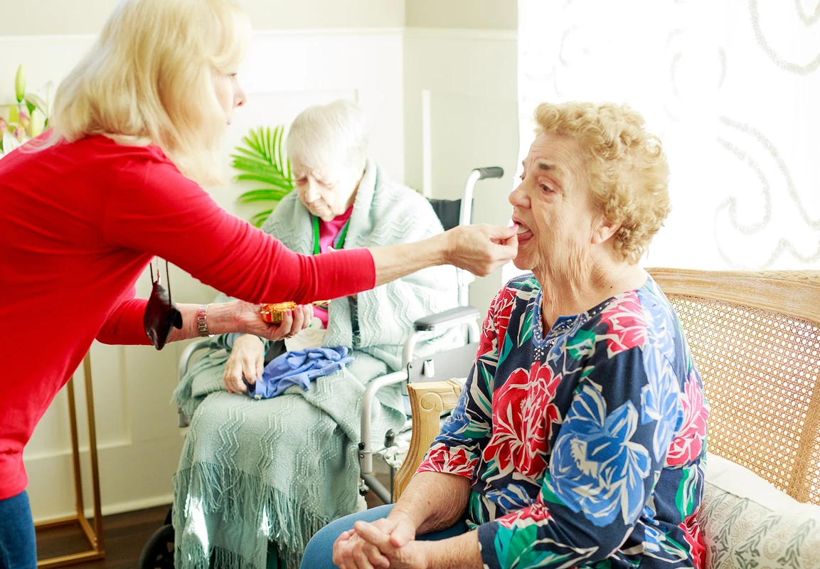 Audubon Care Homes seniors at holistic activity