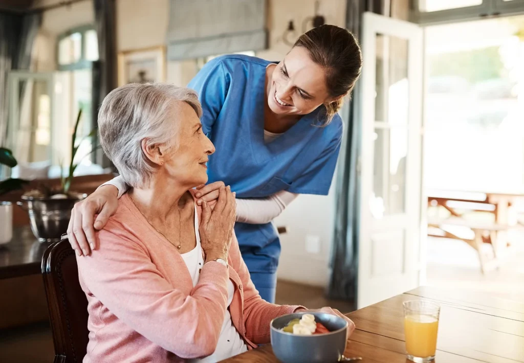 Audubon Care Homes Caregiver and Senior